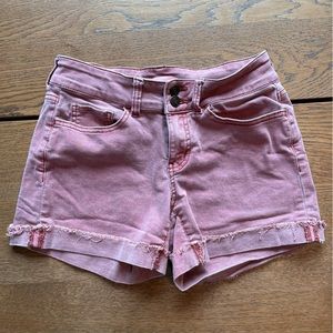 SO soft pink midi short.  Low rise. Size 3